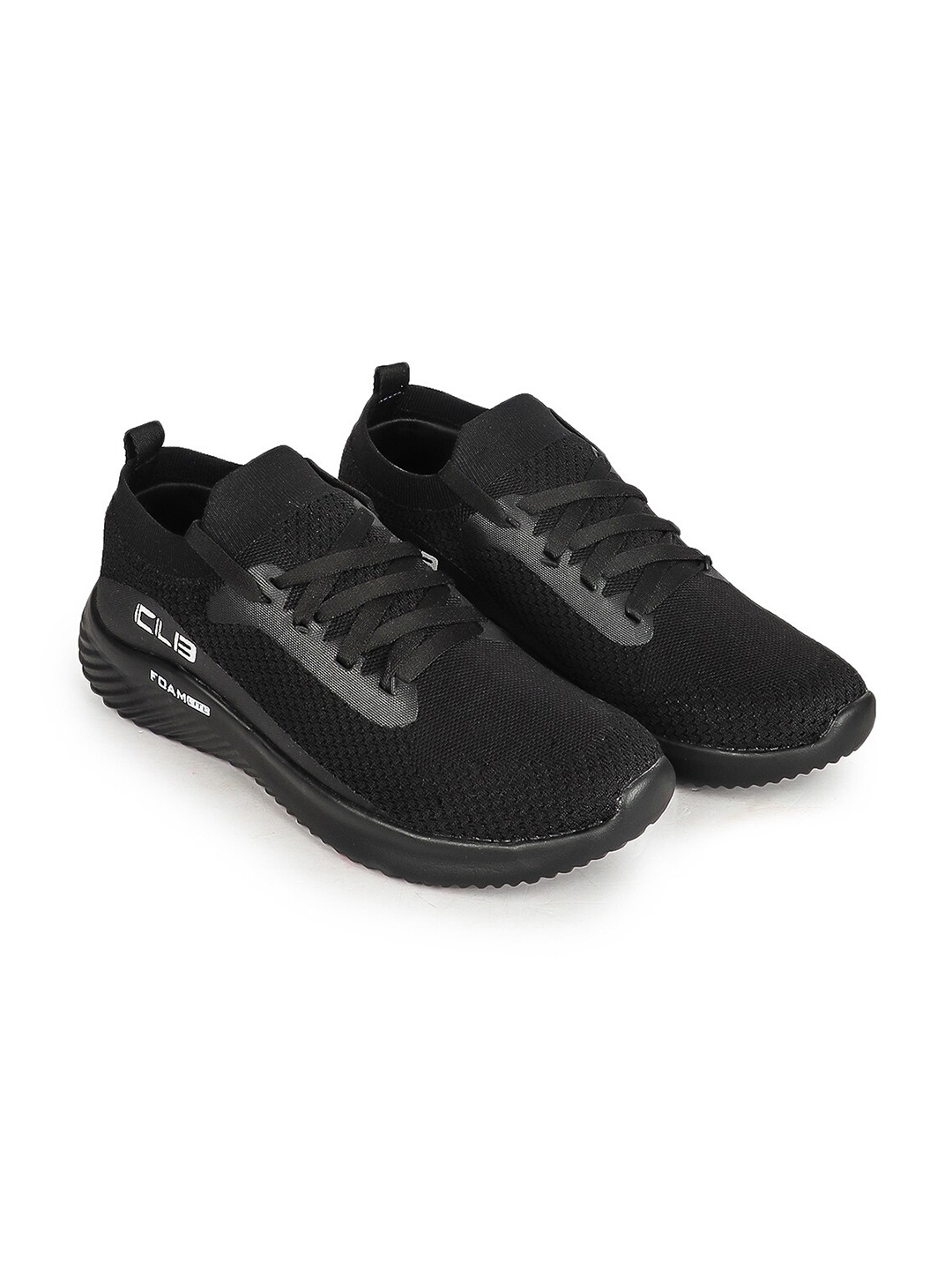 

Columbus Men Black Mesh Running Non-Marking Shoes