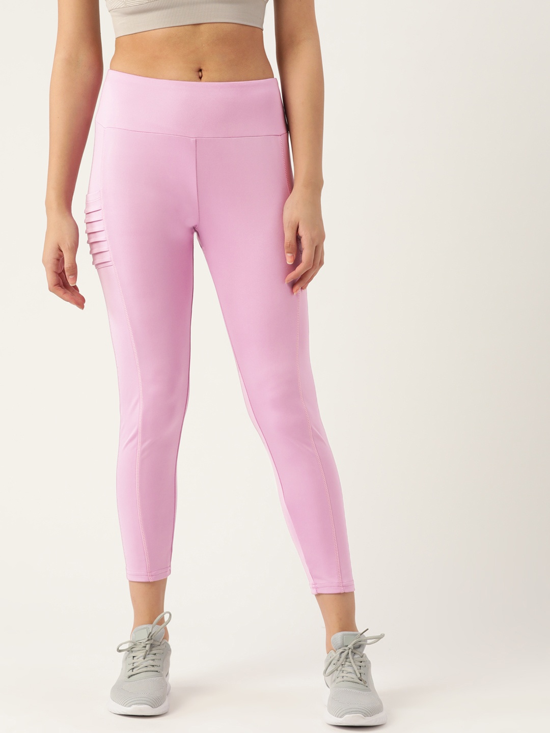 

DressBerry Women Pink Solid Regular Fit Tights
