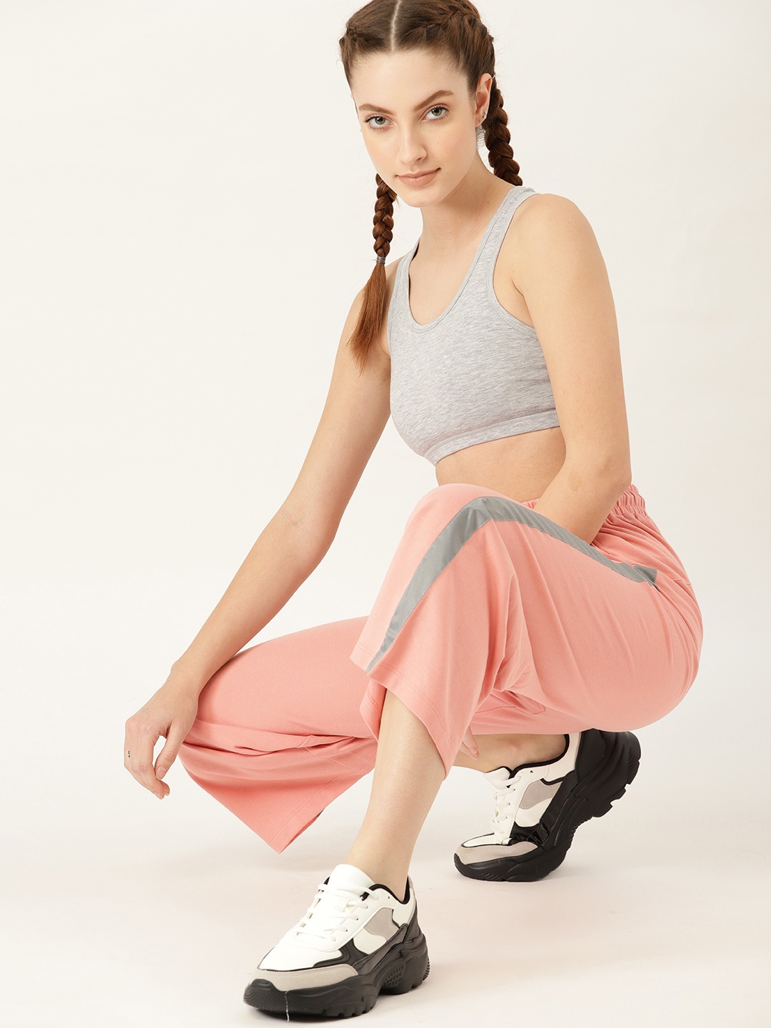 

DressBerry Women Pink Solid Track Pants