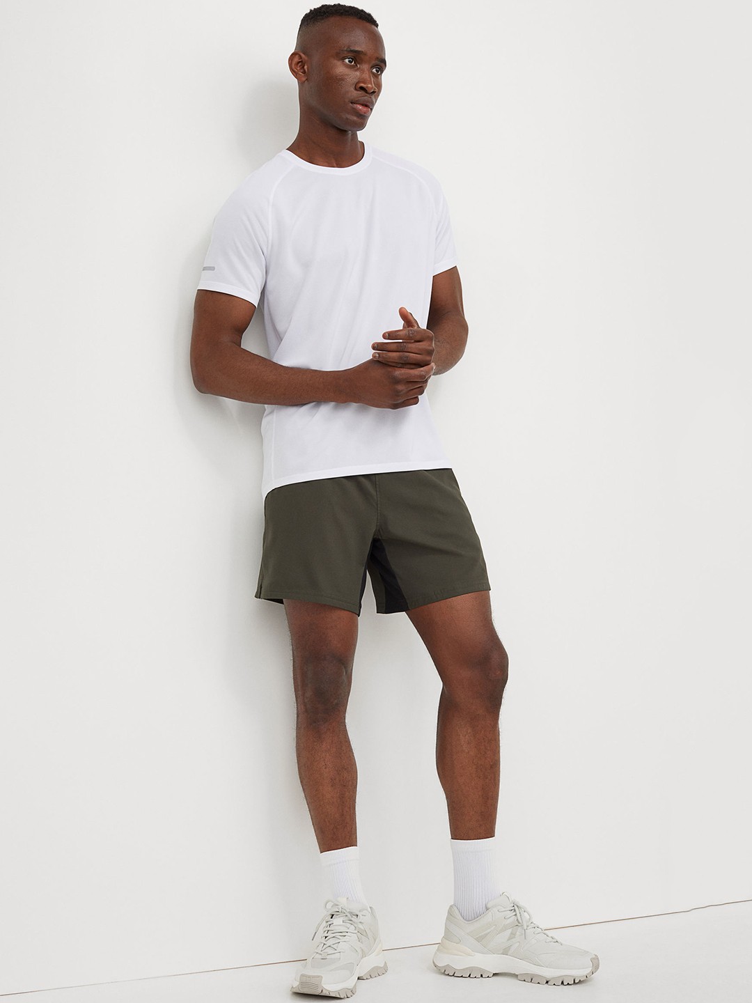 

H&M Men Green Running Sports Shorts