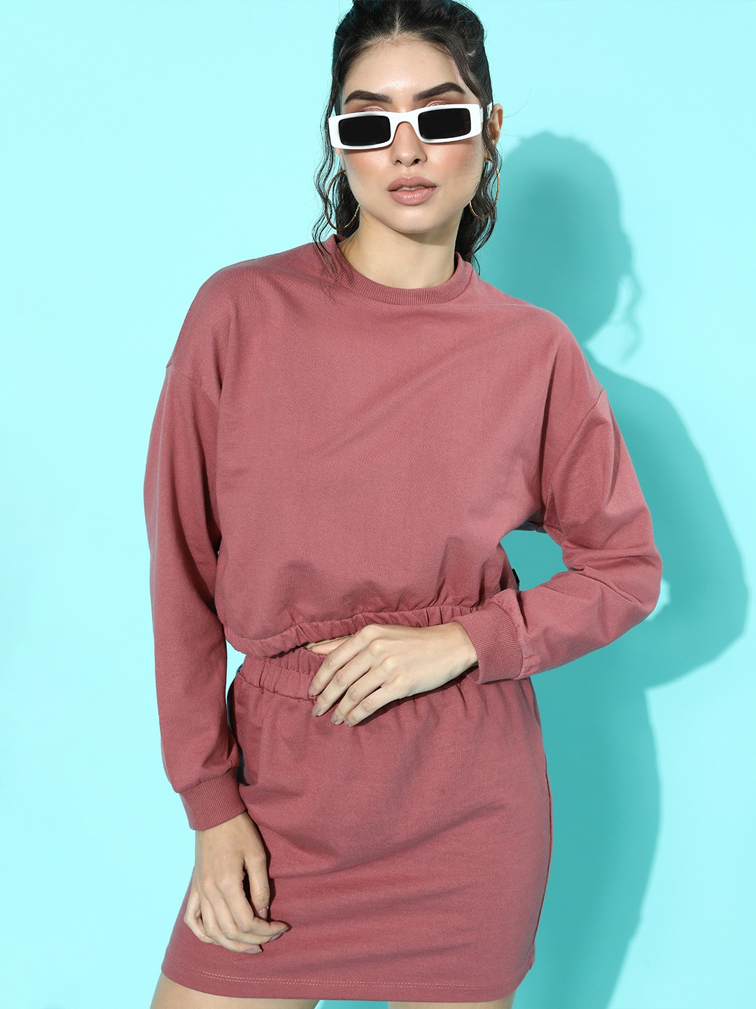 

Roadster Women Rose Solid Loungewear Co-Ords