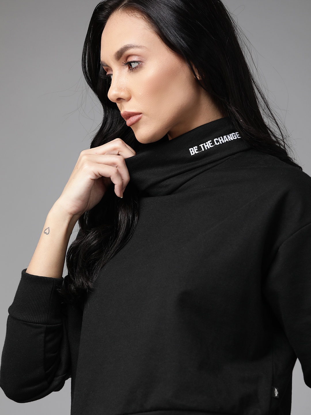 

Roadster Women Black Sweatshirt