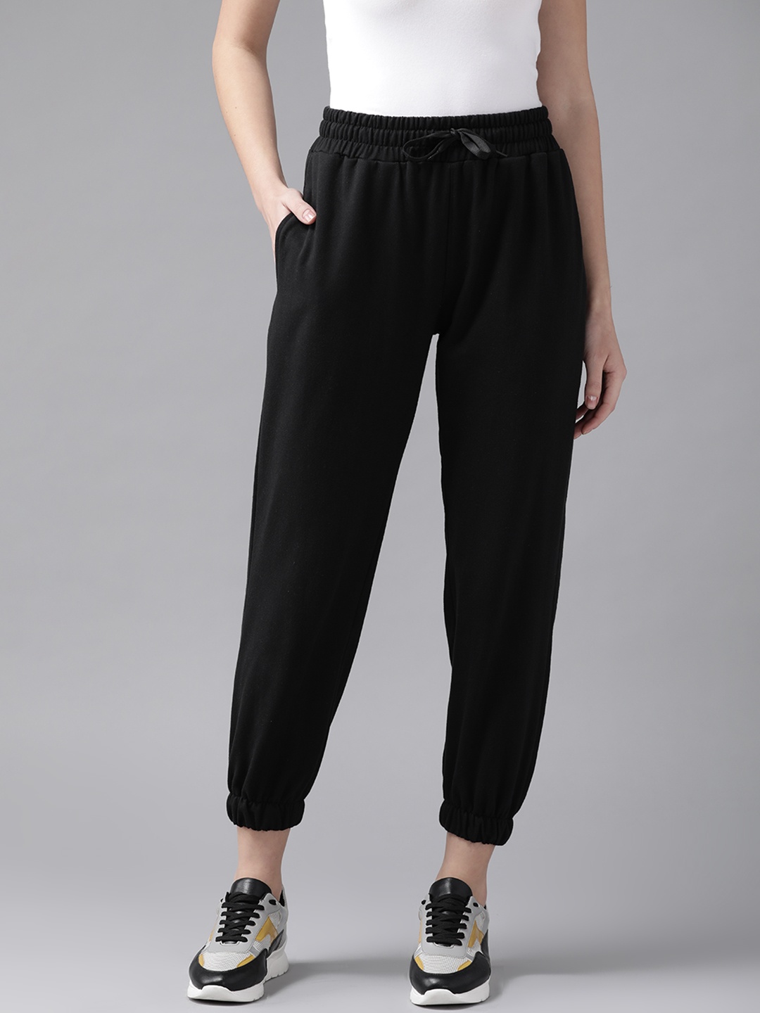 

Roadster Women Black Solid Joggers