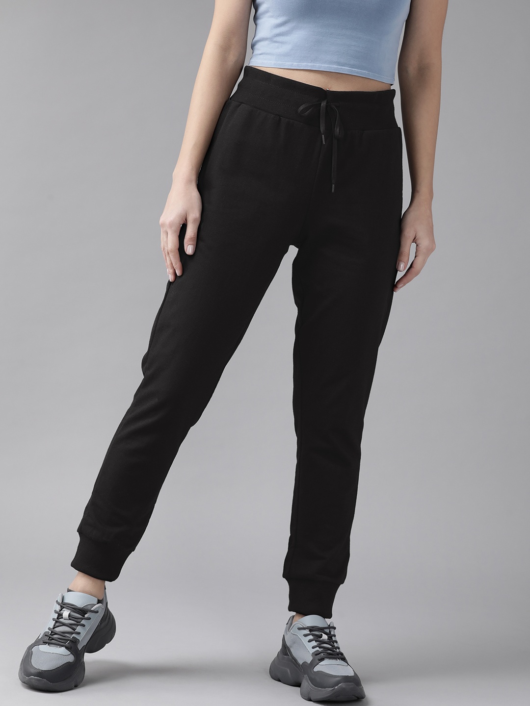 

Roadster Women Black Pleated Joggers