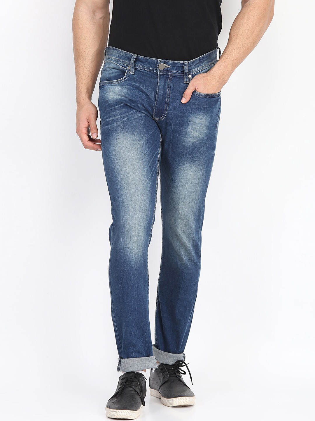 

LINDBERGH Men Blue Slim Fit Heavy Fade Jeans