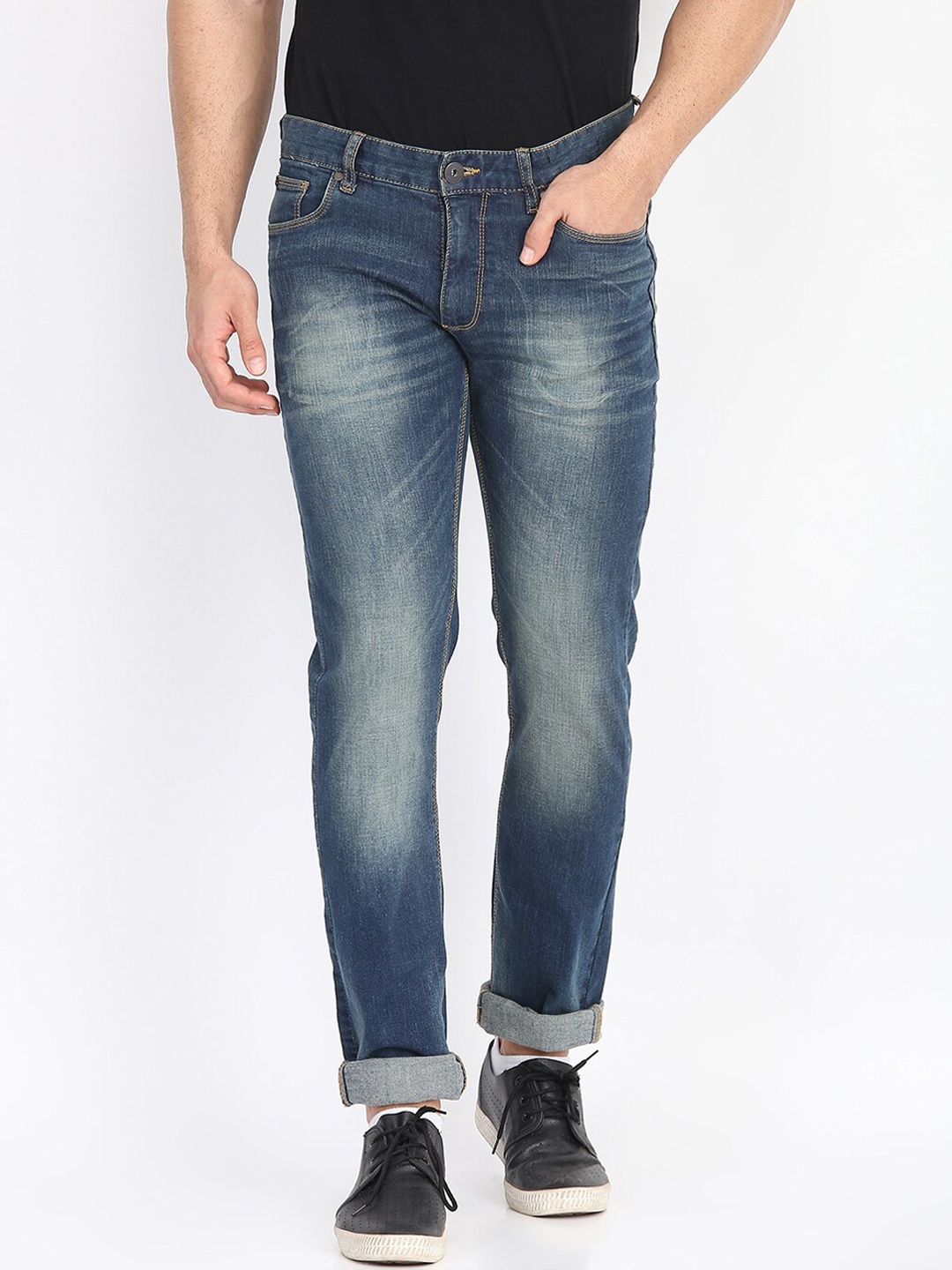 

LINDBERGH Men Blue Slim Fit Heavy Fade Jeans