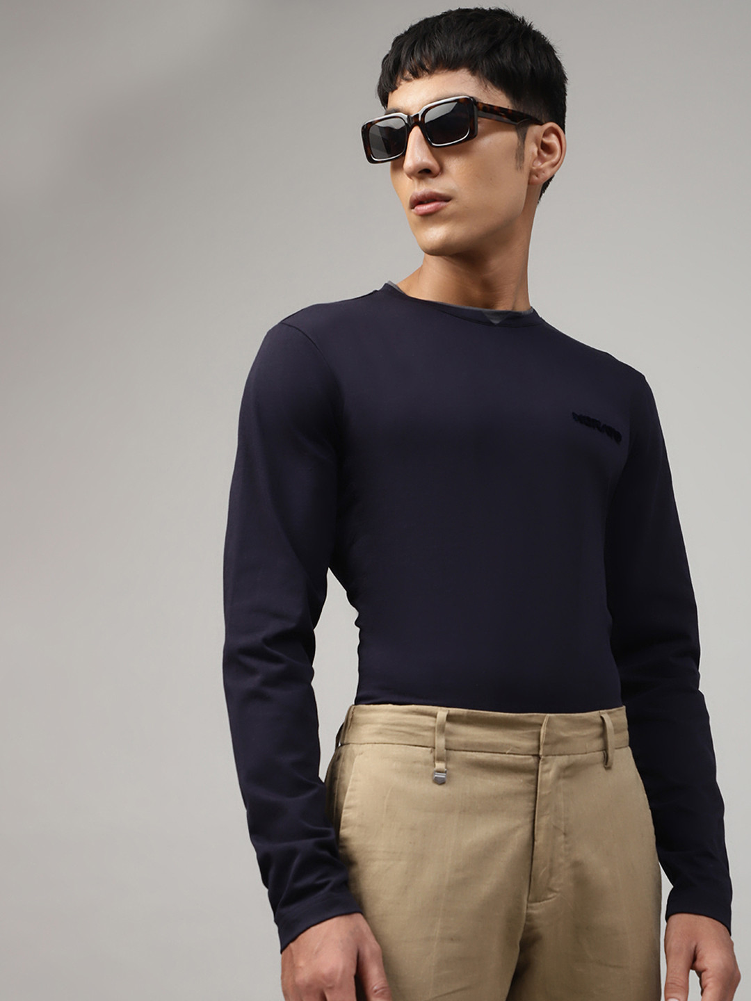 

Antony Morato Men Blue Slim Fit T-shirt