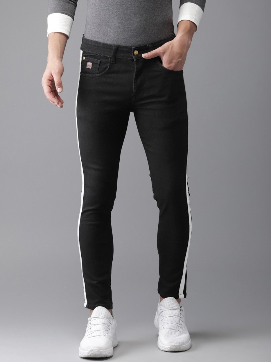 

Campus Sutra Men Black Slim Fit Stretchable Jeans