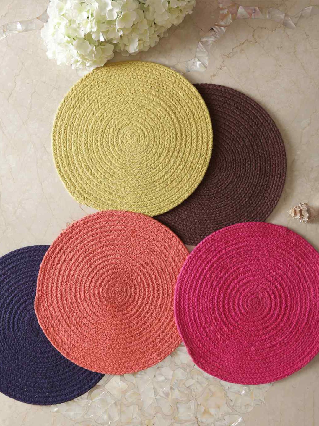 

Amoliconcepts Brown Braided Cotton Table Placemat