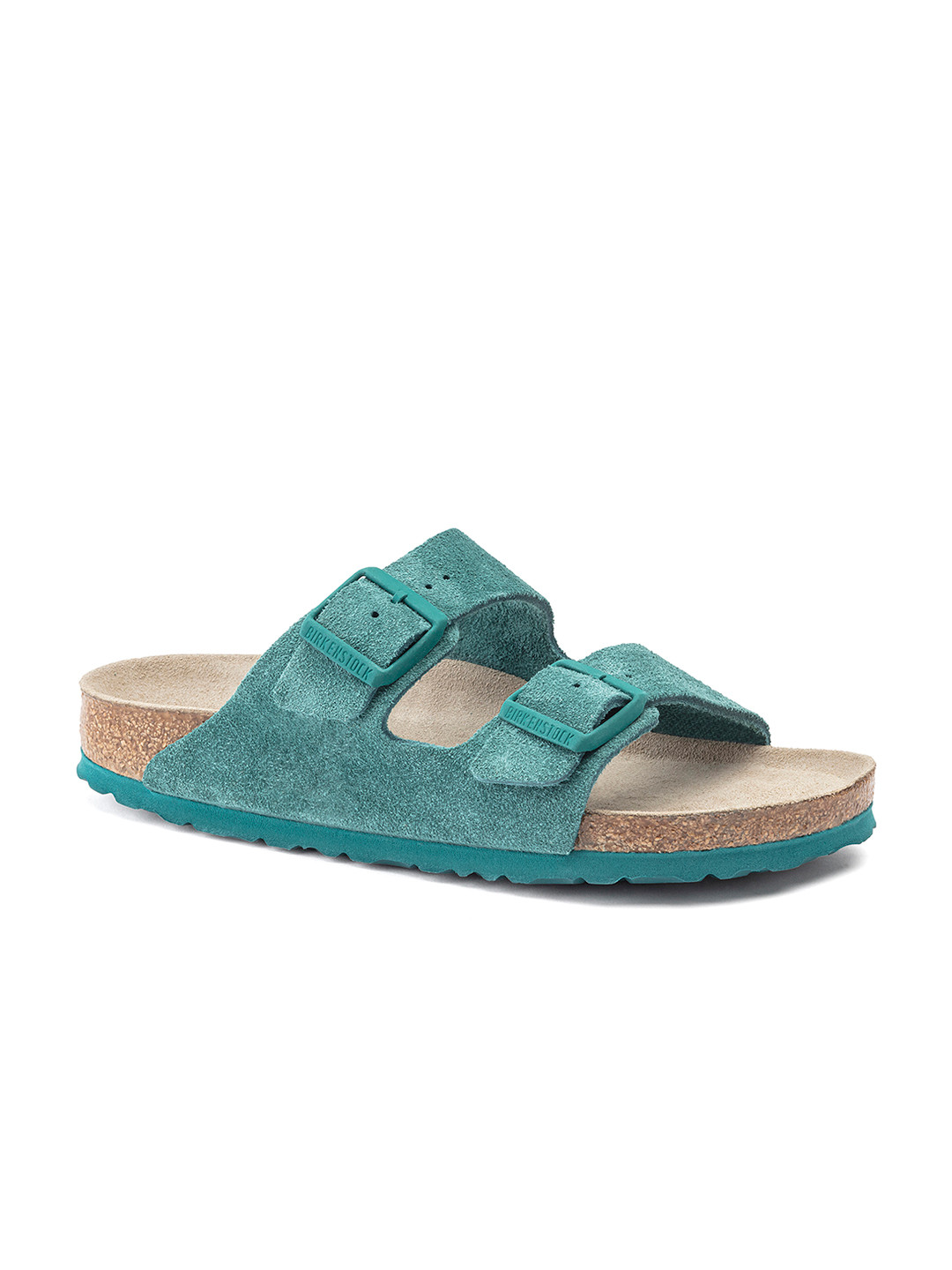 

Birkenstock Unisex Arizona Soft Footbed Green Regular Sliders