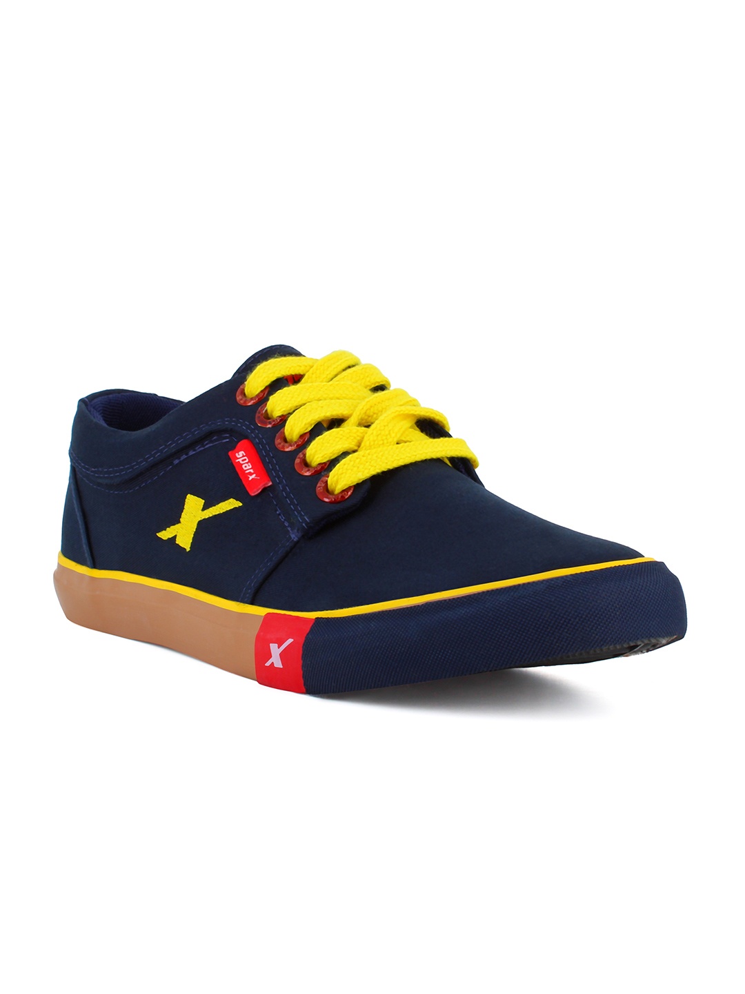 

Sparx Men Navy Blue & Yellow Sneakers
