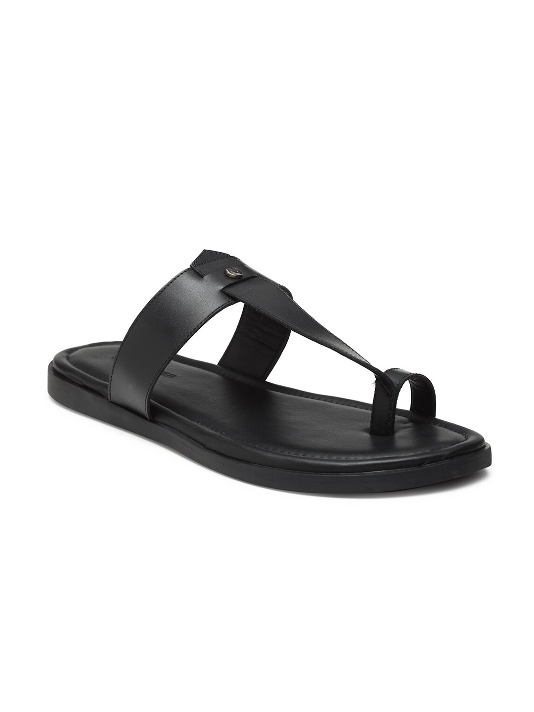 

BEAVER Men Black Solid Casual Comfort Sandals