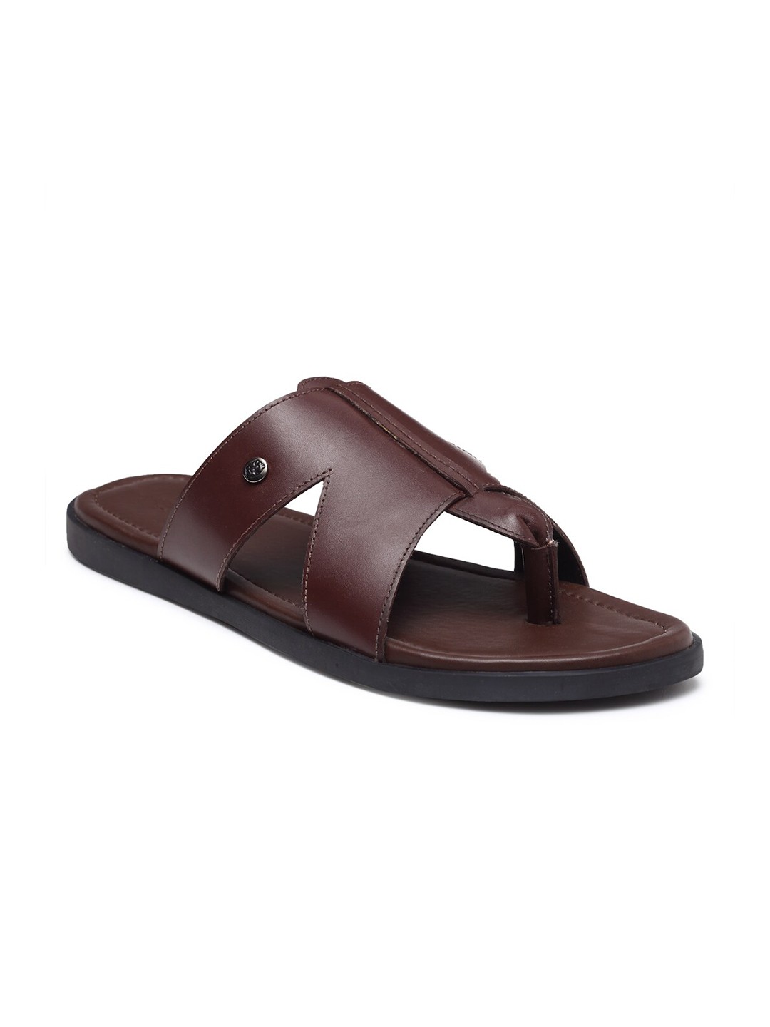 

BEAVER Men Brown Leather Comfort Sandals