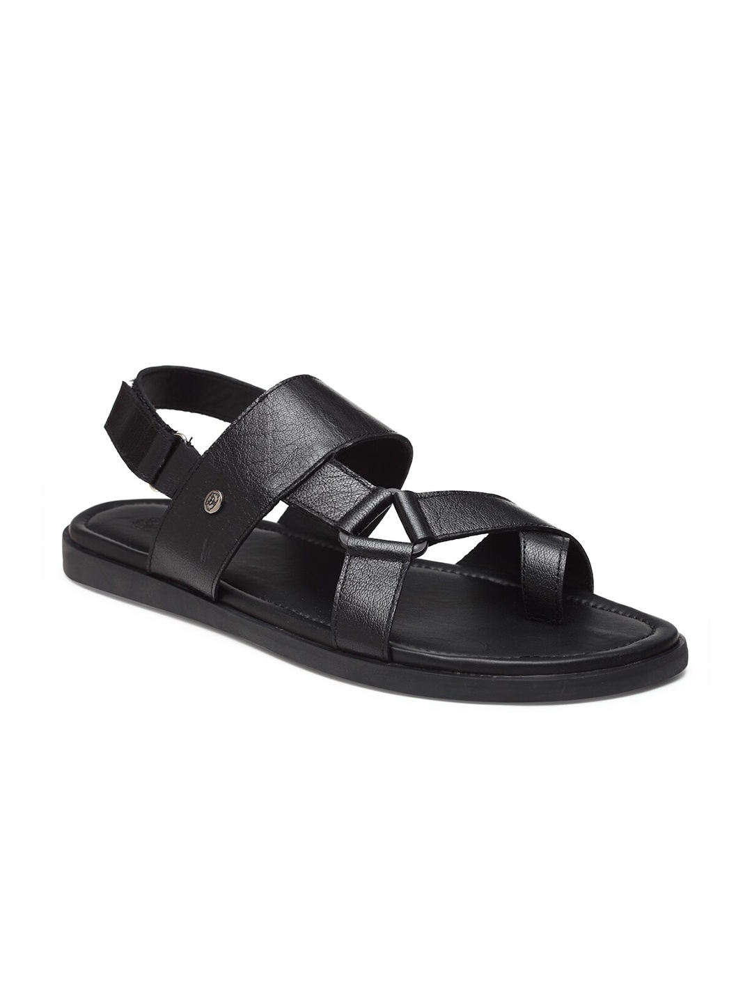 

BEAVER Men Black Leather sandal