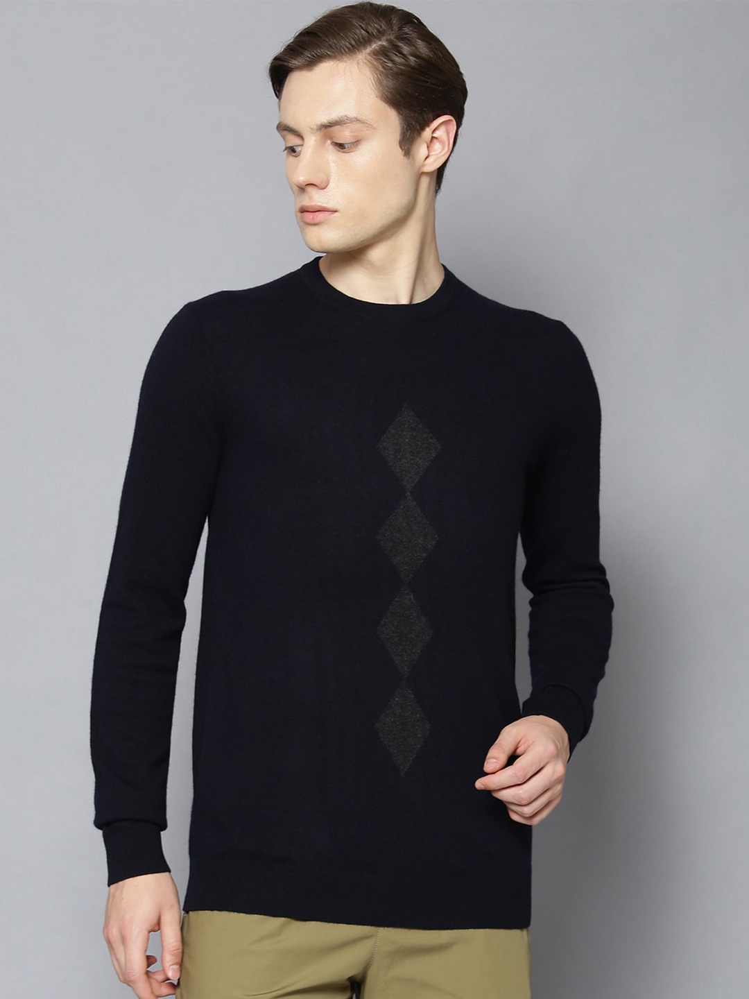 

Bruun & Stengade Men Navy Blue Pullover