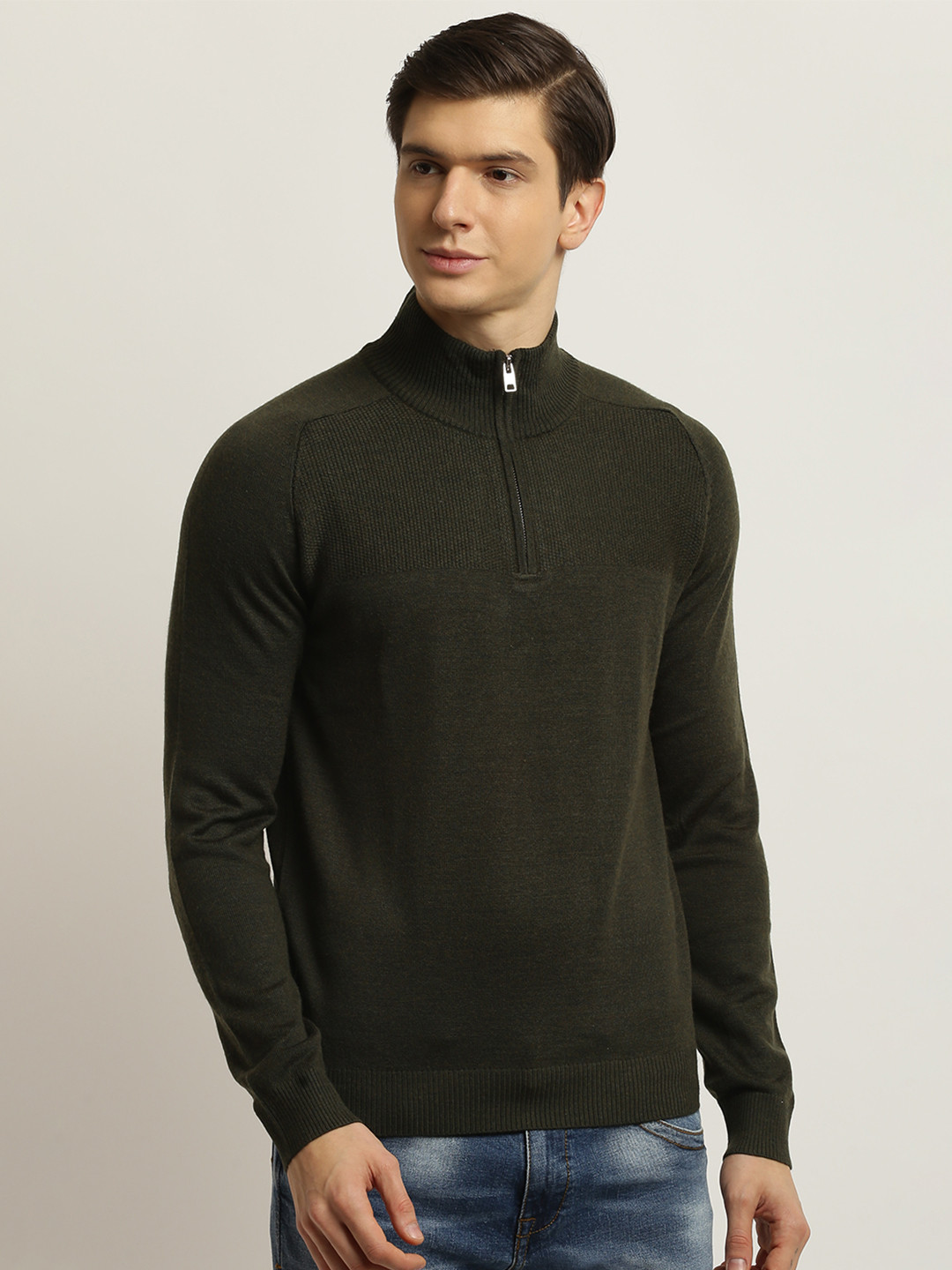 

Bruun & Stengade Men Green Pullover