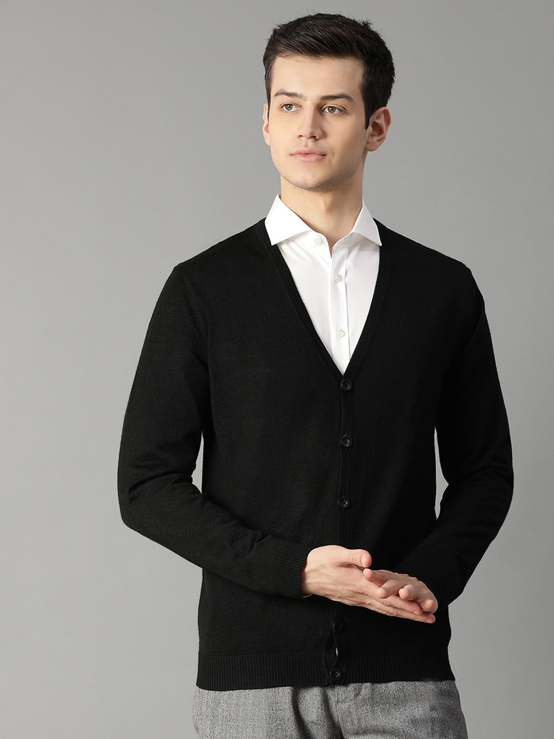 

Bruun & Stengade Men Black Cardigan