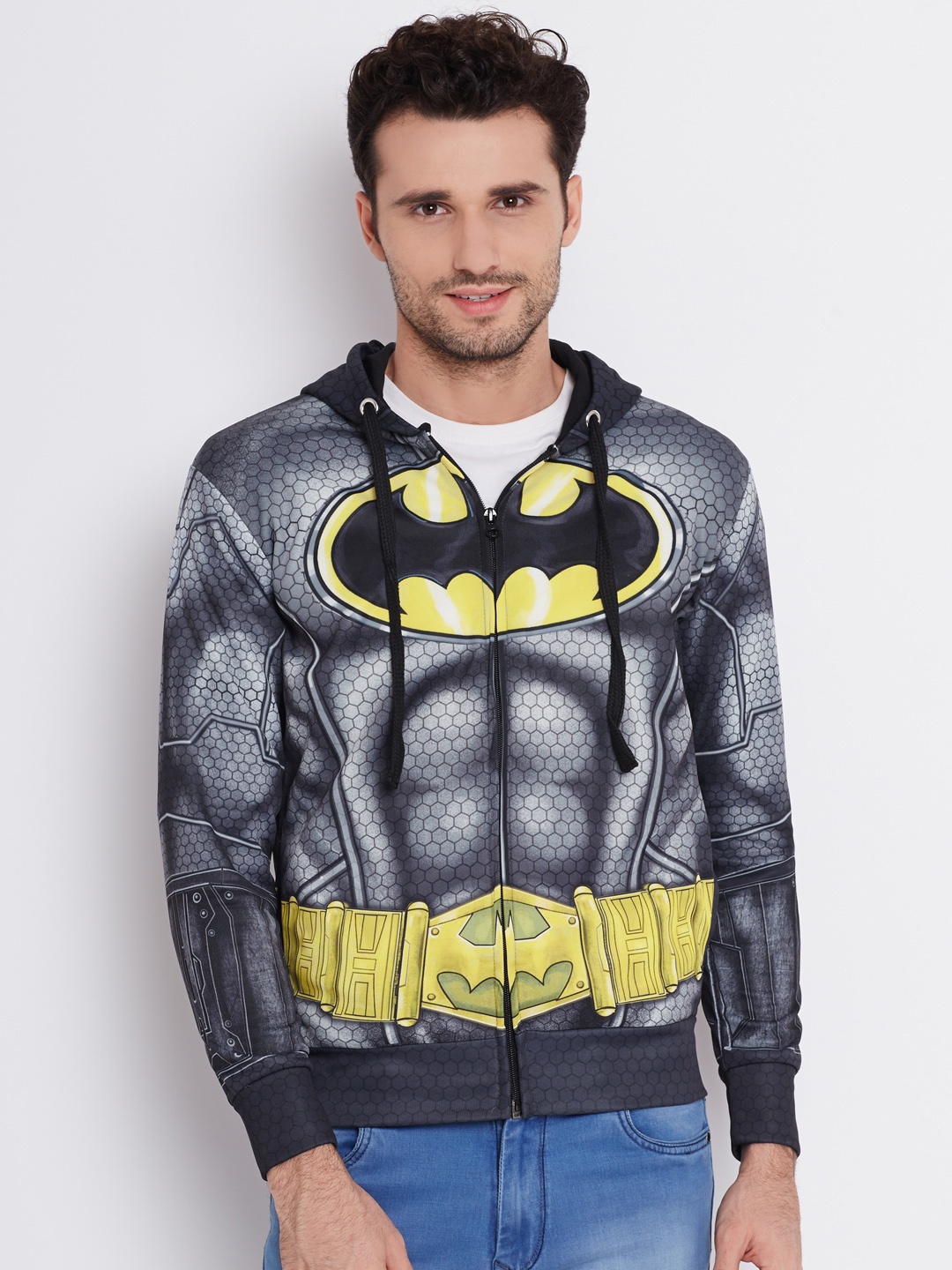 

Free Authority Batman featured Black Sweatshirt for Men, Grey