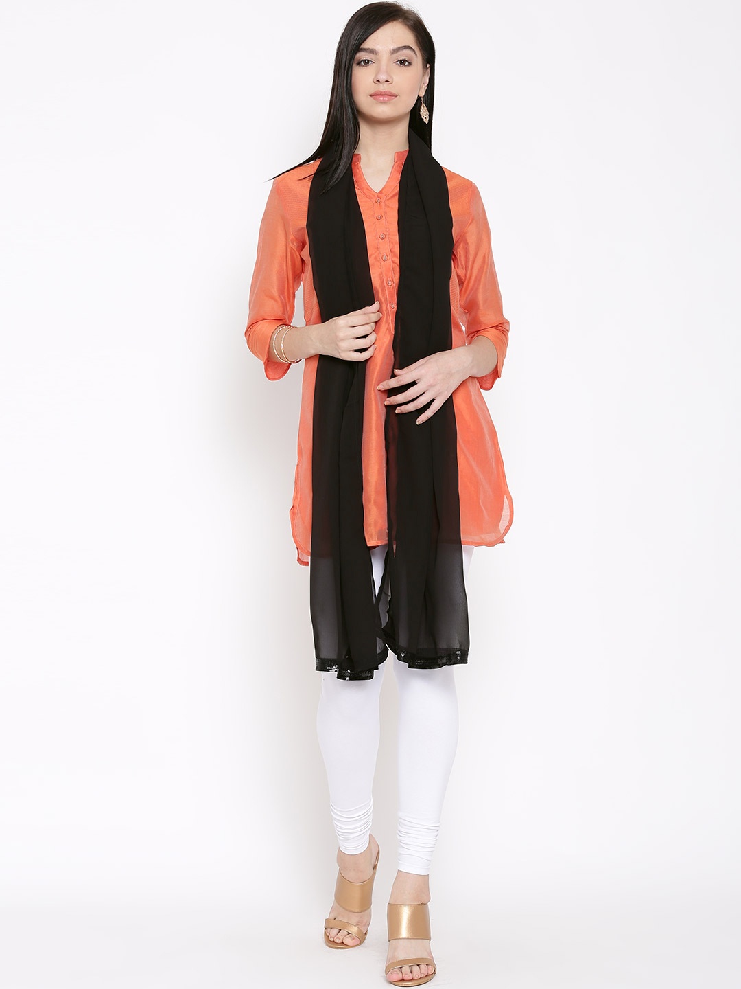 

Wishful by W Women Black Dupatta