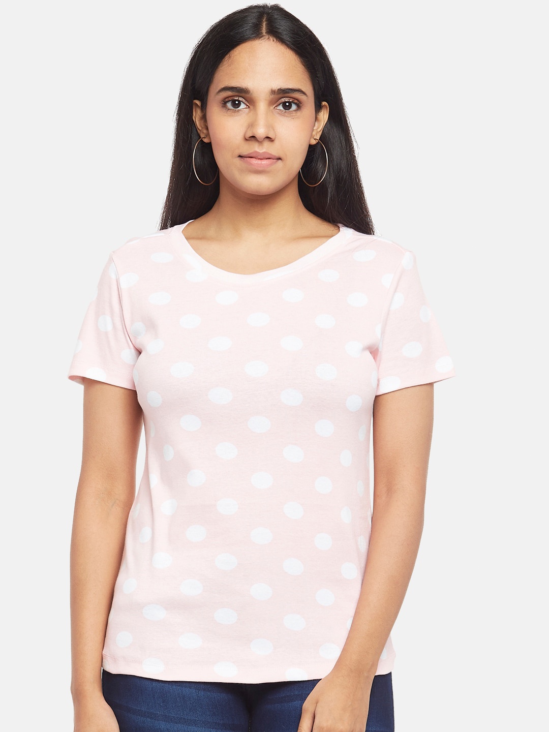

Honey by Pantaloons Women Pink Printed T-shirt