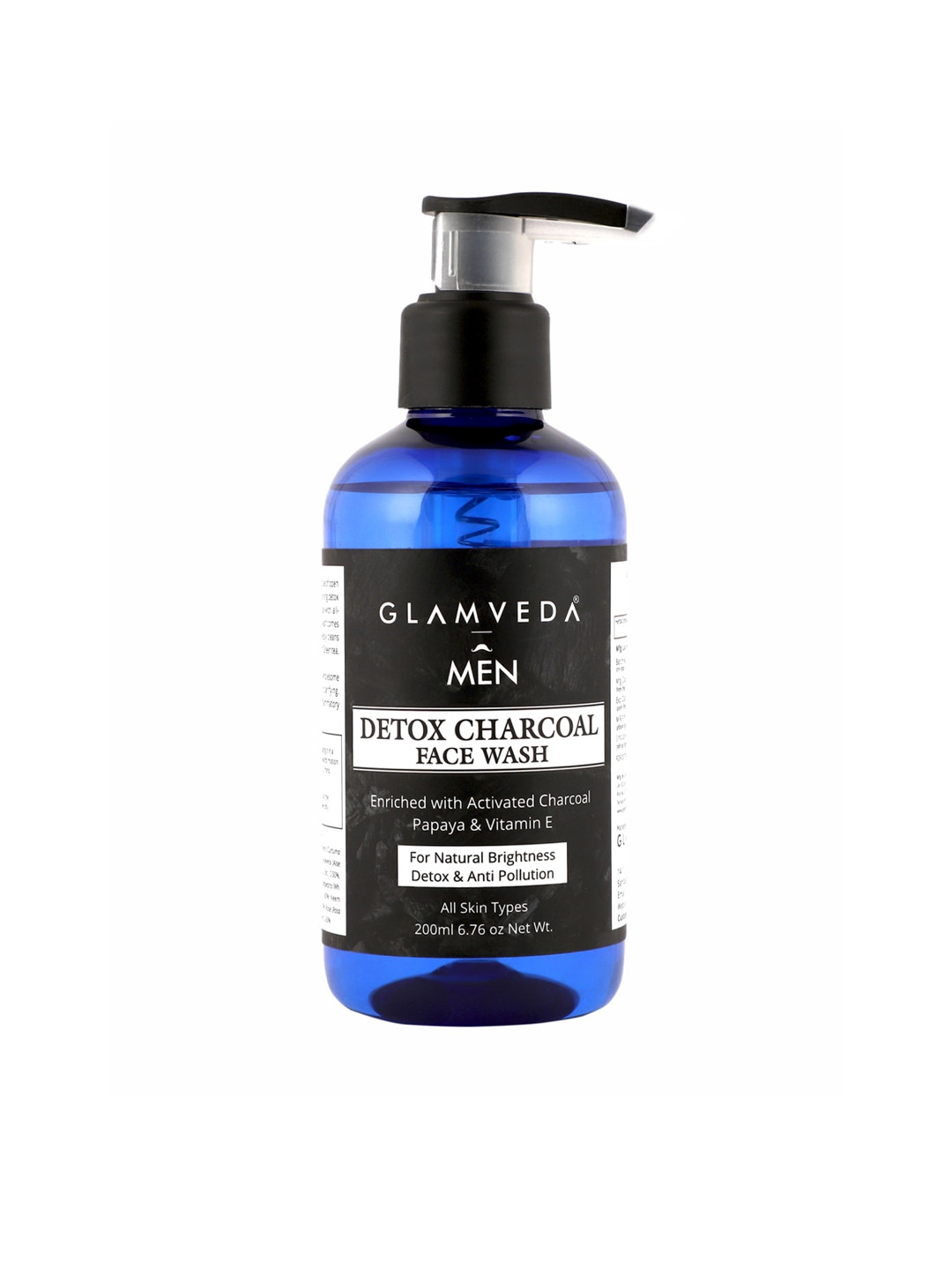 

Glamveda Men Detox Charcoal Face Wash 200ml, Black