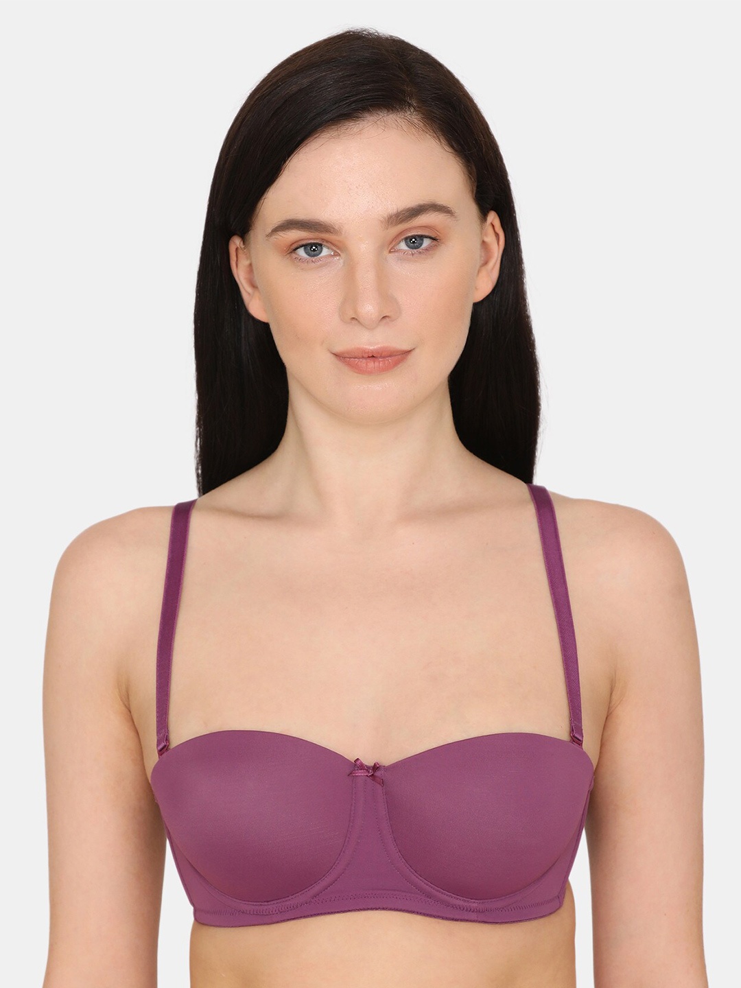 

Zivame Purple Solid Underwired Lightly Padded T-shirt Bra