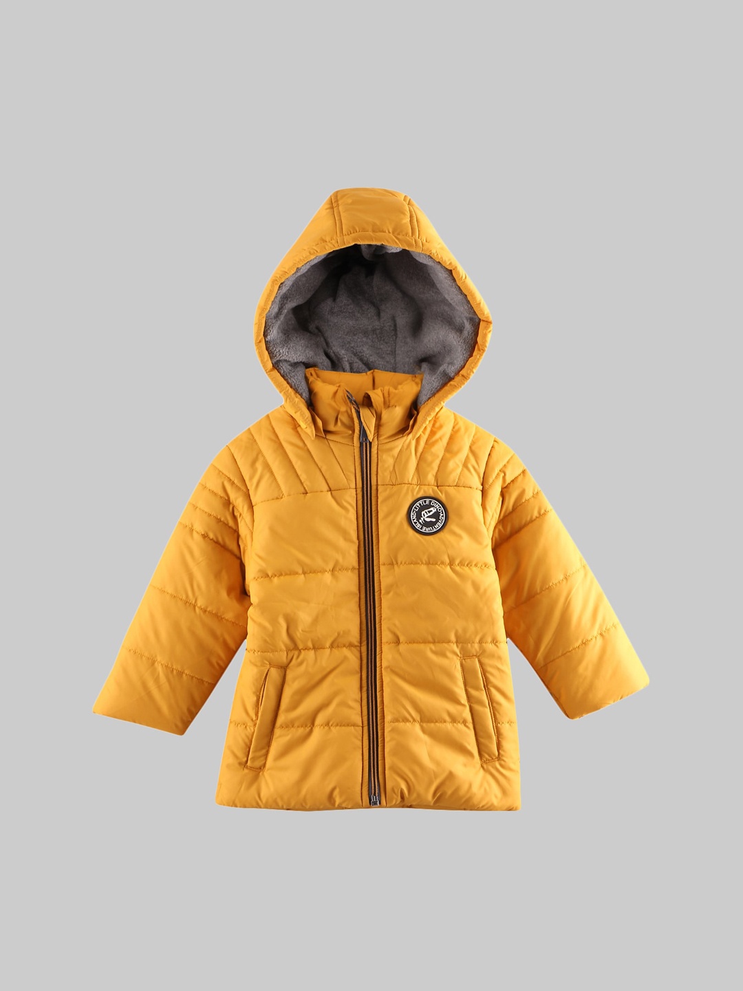

Beebay Boys Mustard Padded Jacket with Patchwork