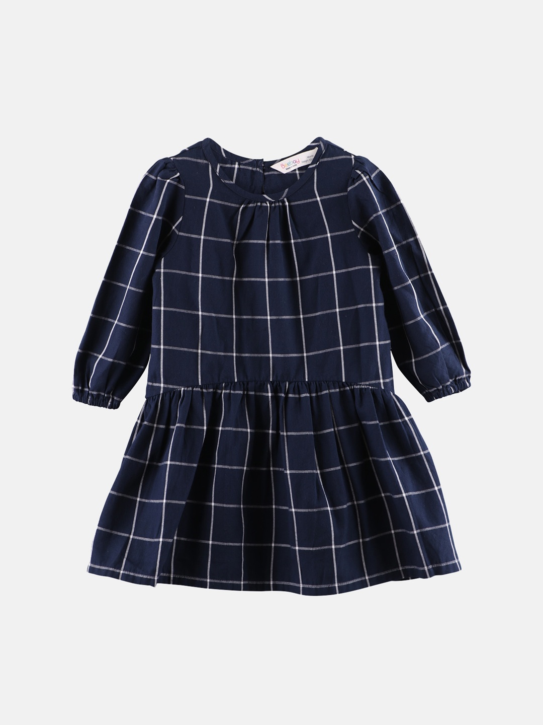 

Beebay Girls Blue Checked Dress
