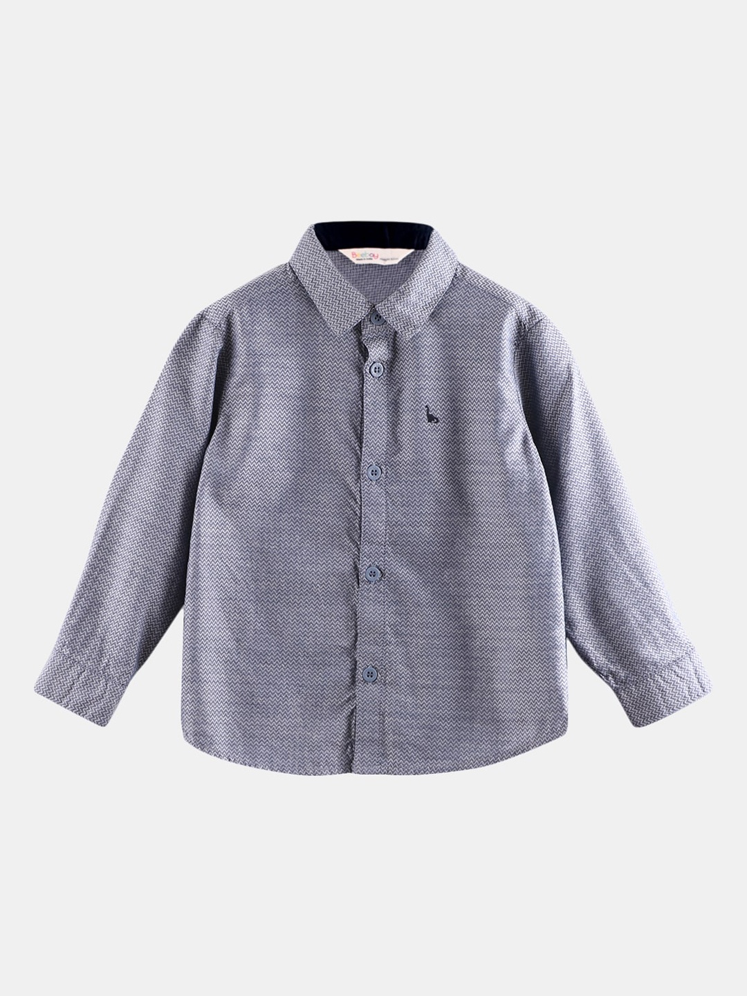 

Beebay Boys Blue Horizontal Stripes Casual Shirt