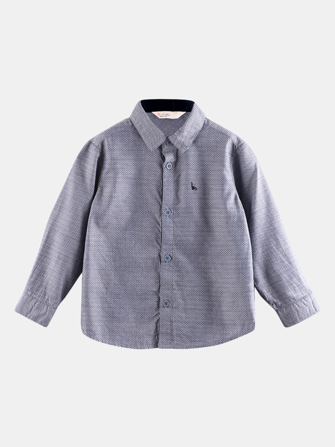 

Beebay Boys Blue Striped Casual Shirt