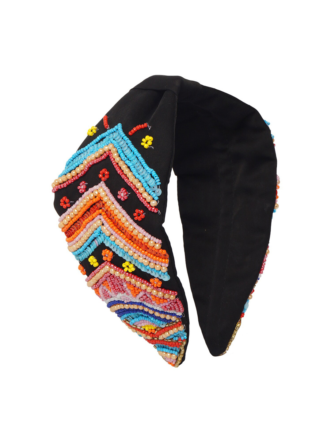 

Bella Moda Girls Black & Blue Embellished Hairband