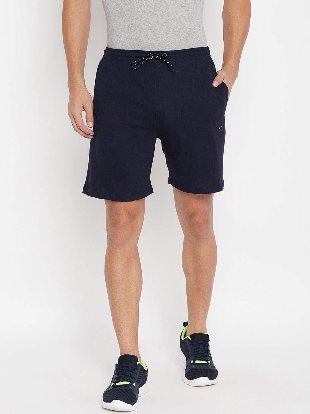 

NEVA Men Navy Blue Regular Shorts