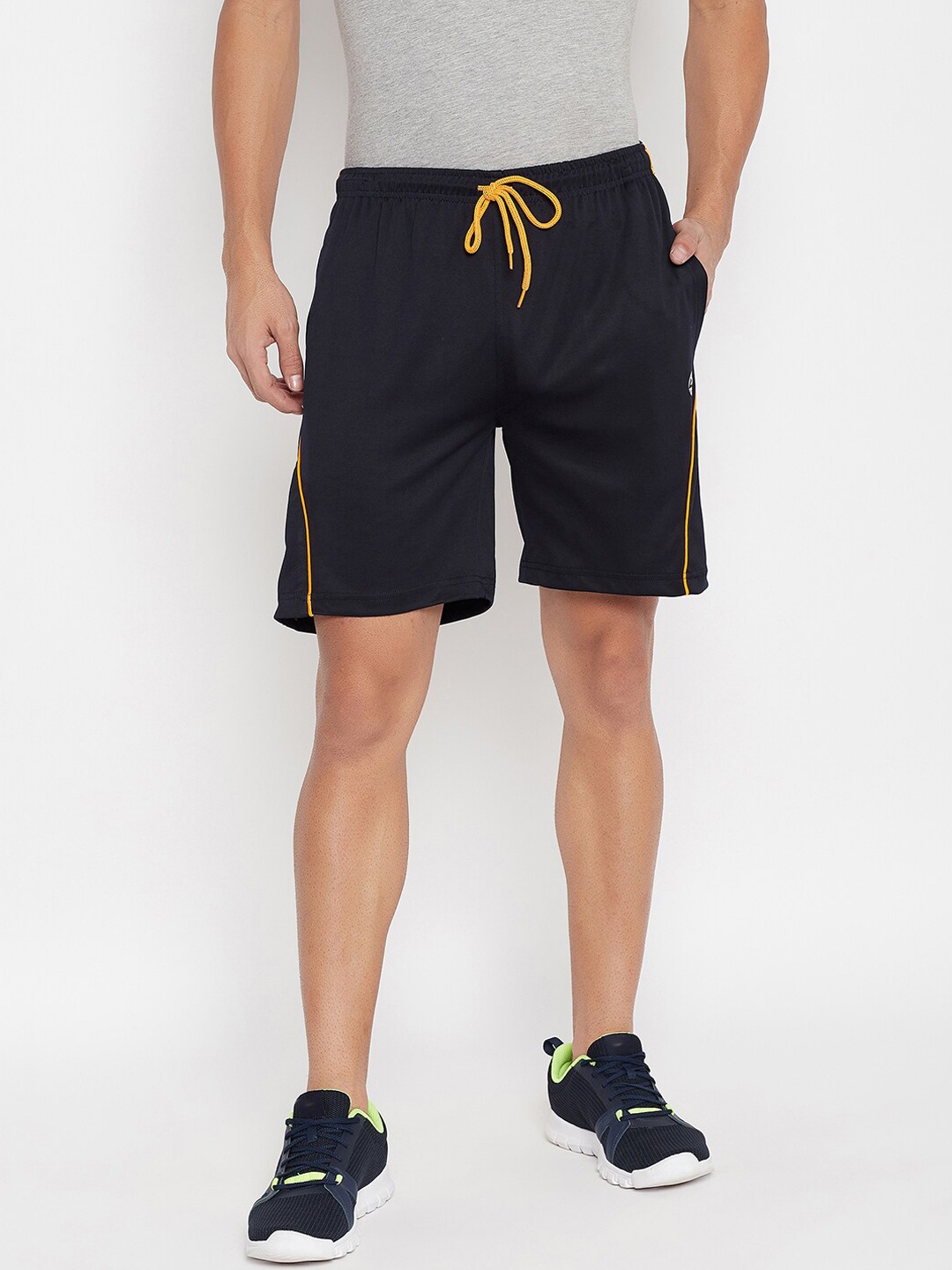 

NEVA Men Navy Blue Regular Shorts