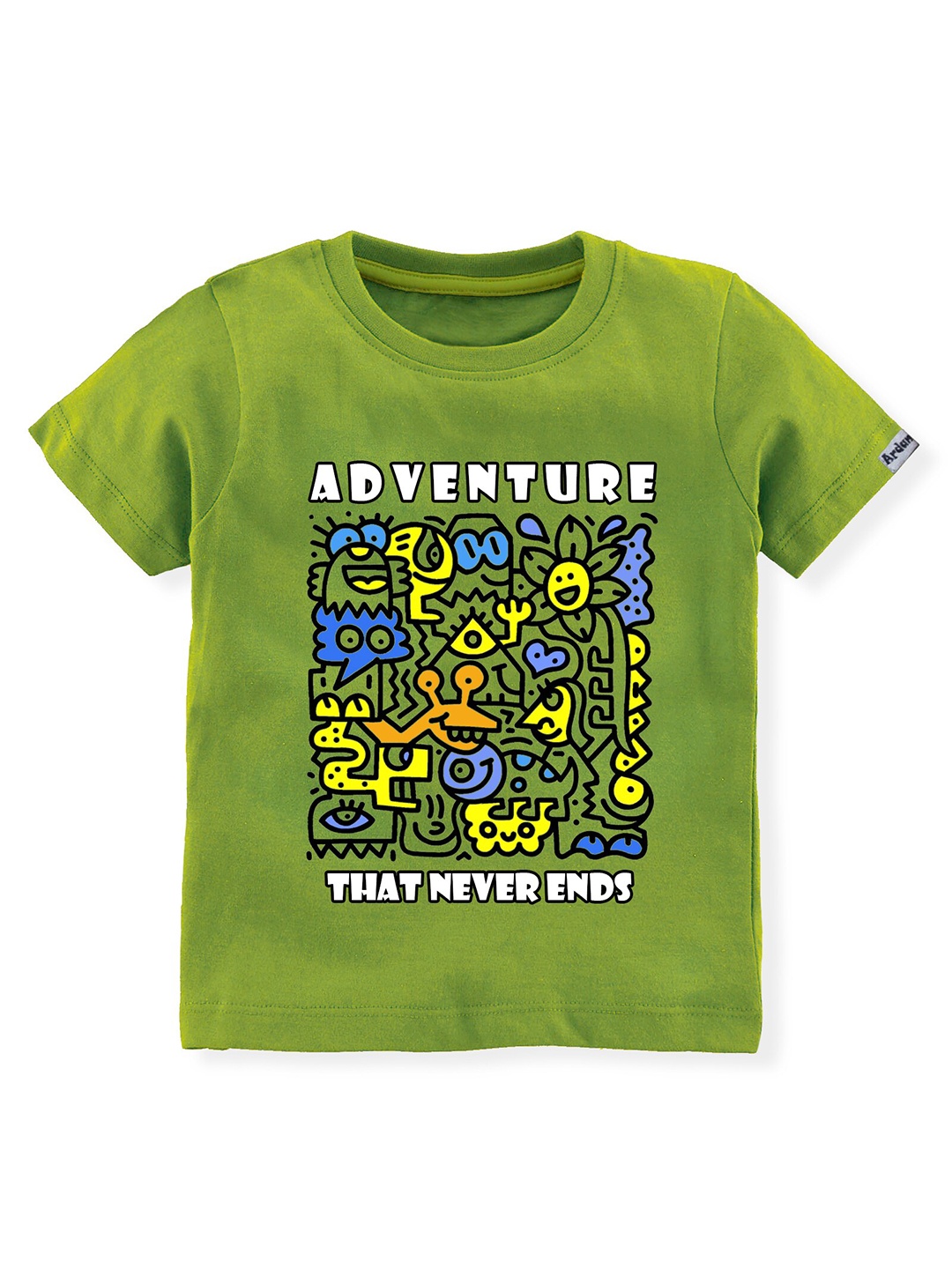 

Ardan Lucy Boys Green Printed T-shirt