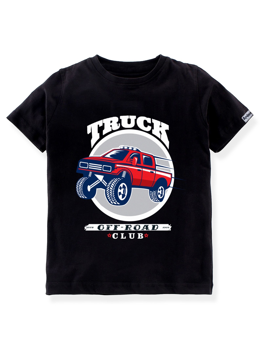 

Ardan Lucy Boys Black Graphic Printed T-shirt