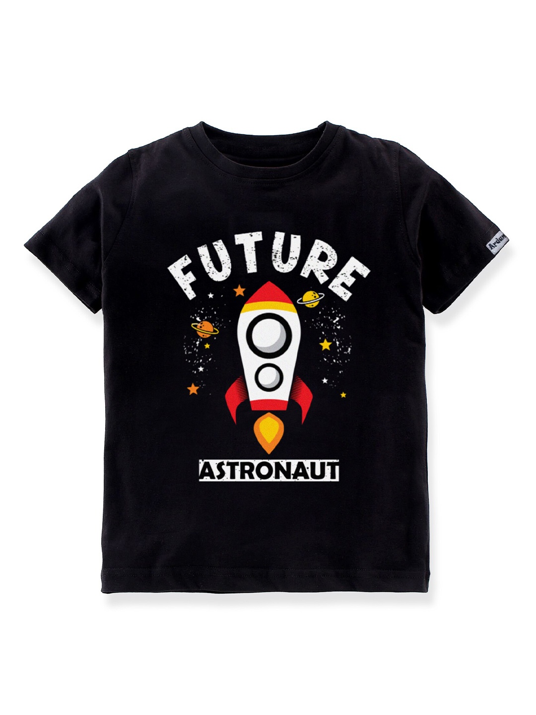 

Ardan Lucy Boys Black Printed Applique T-shirt