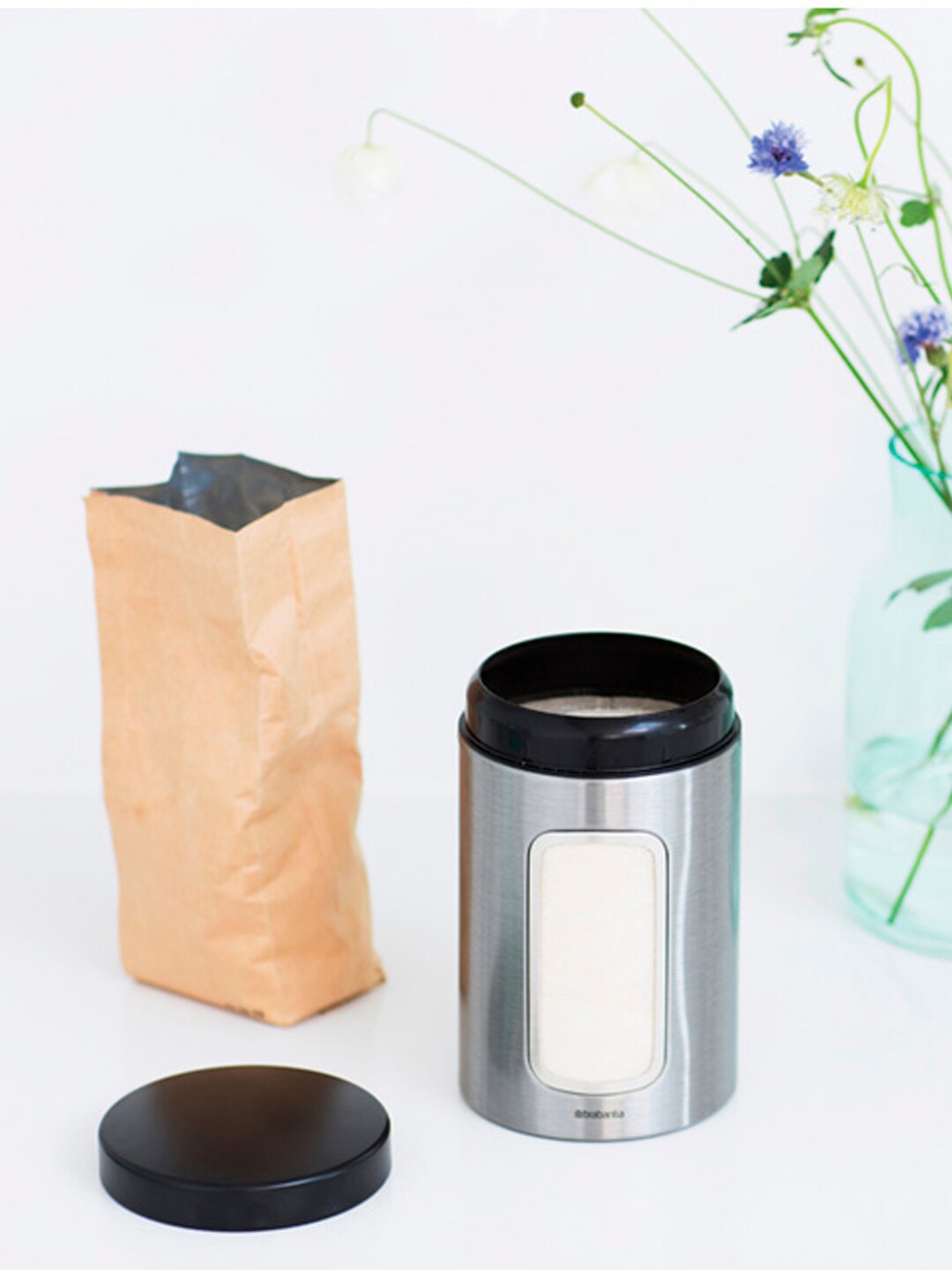 

Brabantia Silver-Toned Window Canister 1.4 litre
