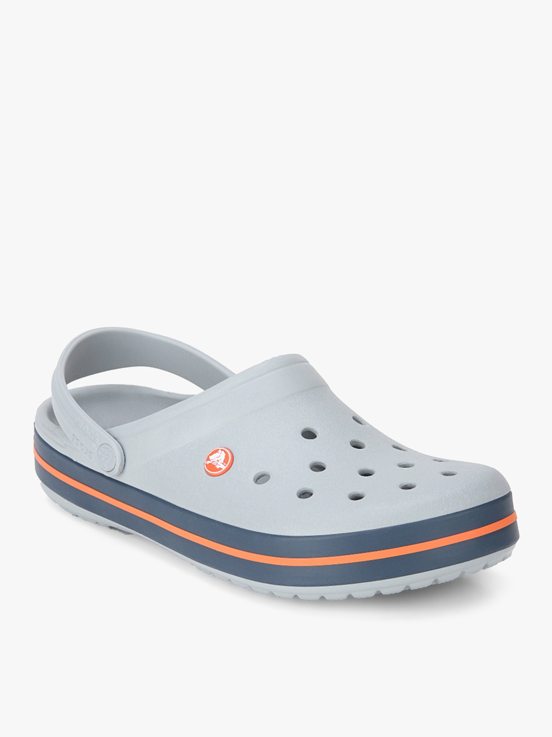 

Crocs Unisex Grey Clogs with Cut-Outs