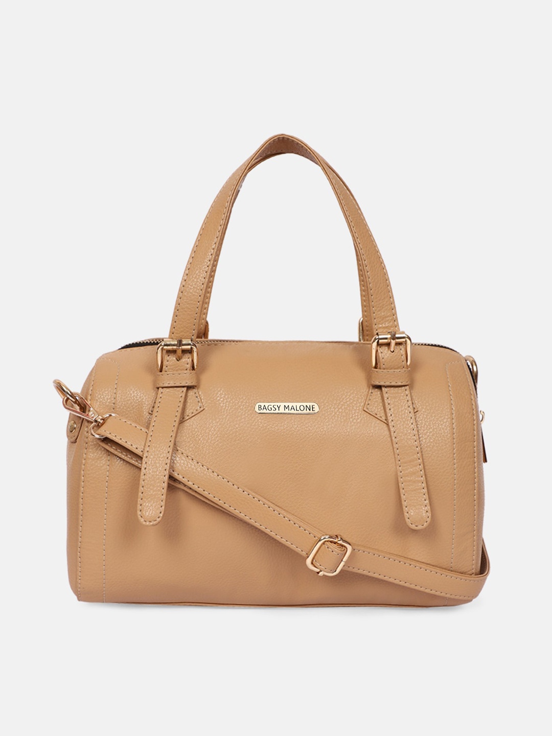 

Bagsy Malone Beige PU Structured Handheld Bag