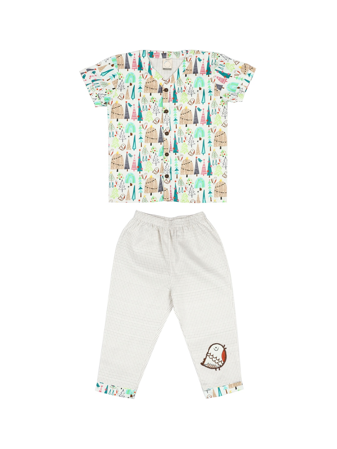 

CASA DE NEE NEE Unisex Kids Off White Tropical