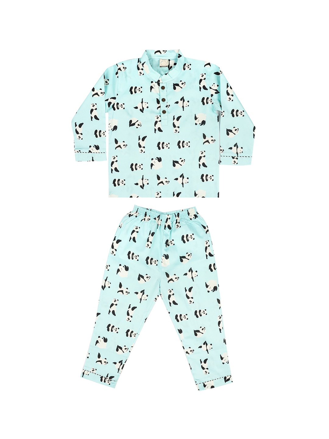 

CASA DE NEE NEE Boys Cotton Blue Kung Fu Panda Printed Night Suit