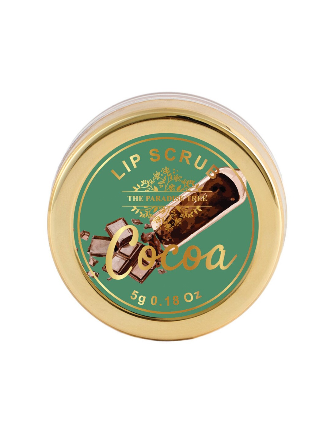 

The Paradise Tree Cocoa Powder Lip Rejuvenating Scrub 5 g, Coffee brown