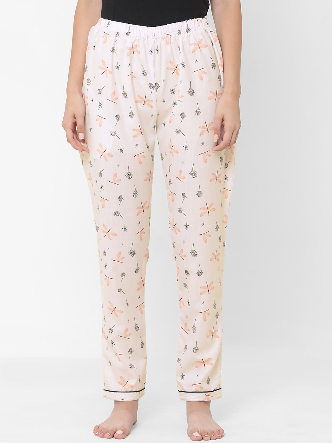 

FashionRack Women Peach Printed Pajamas