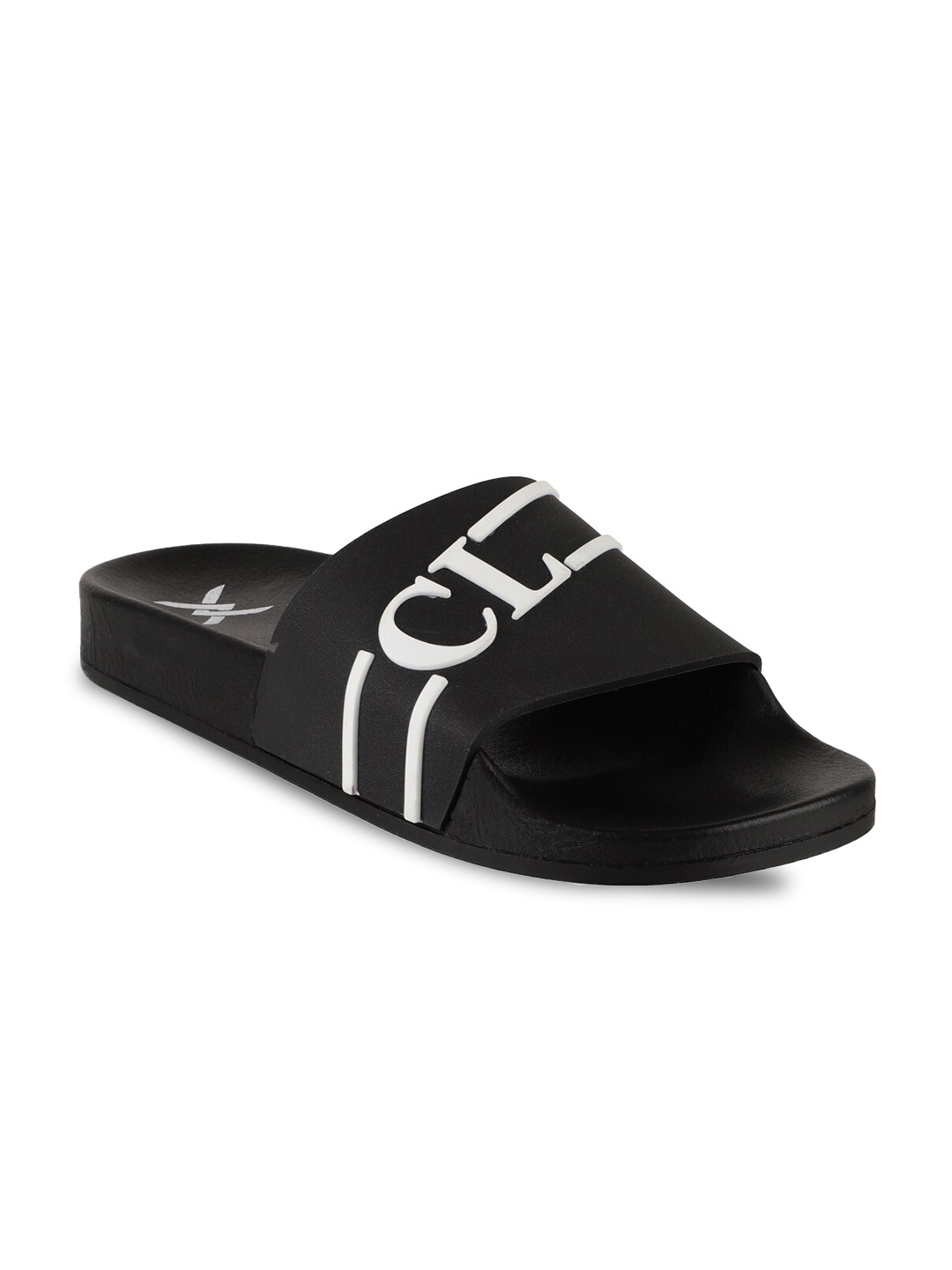 

Carlton London sports Women Black & White Rubber Sliders