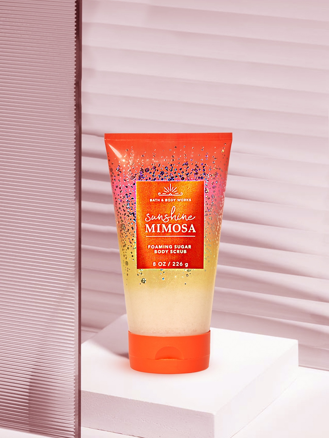 

Bath & Body Works Sunshine Mimosa Foaming Sugar Body Scrub 226 g, Orange