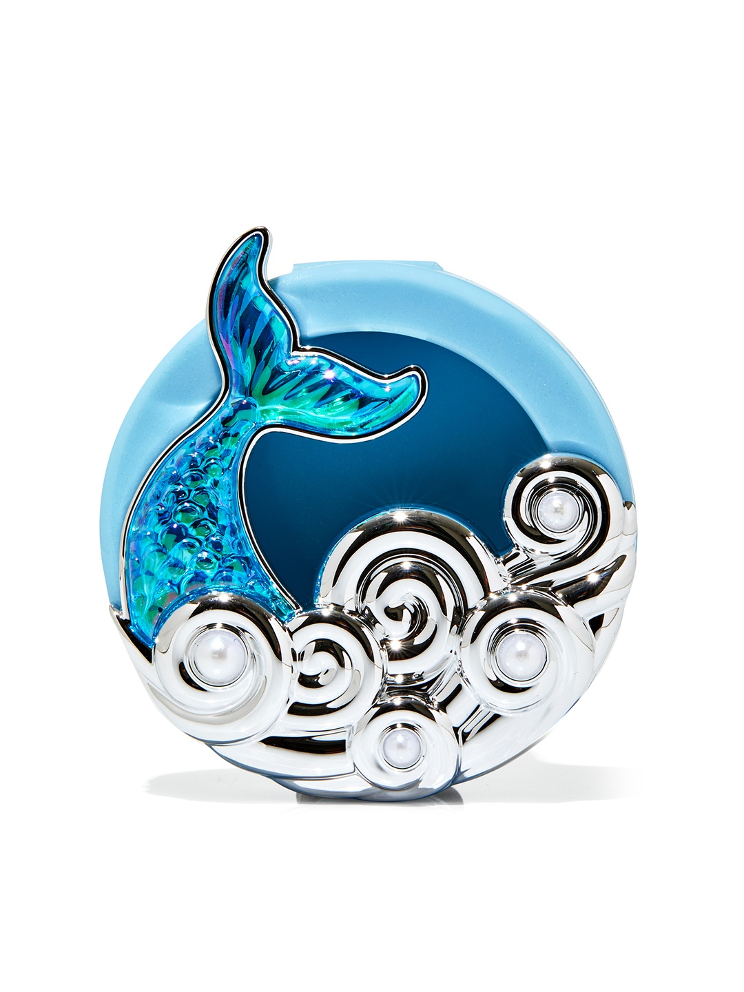 

Bath & Body Works Mermaid Waves Visor Clip Car Fragrance Holder, Blue