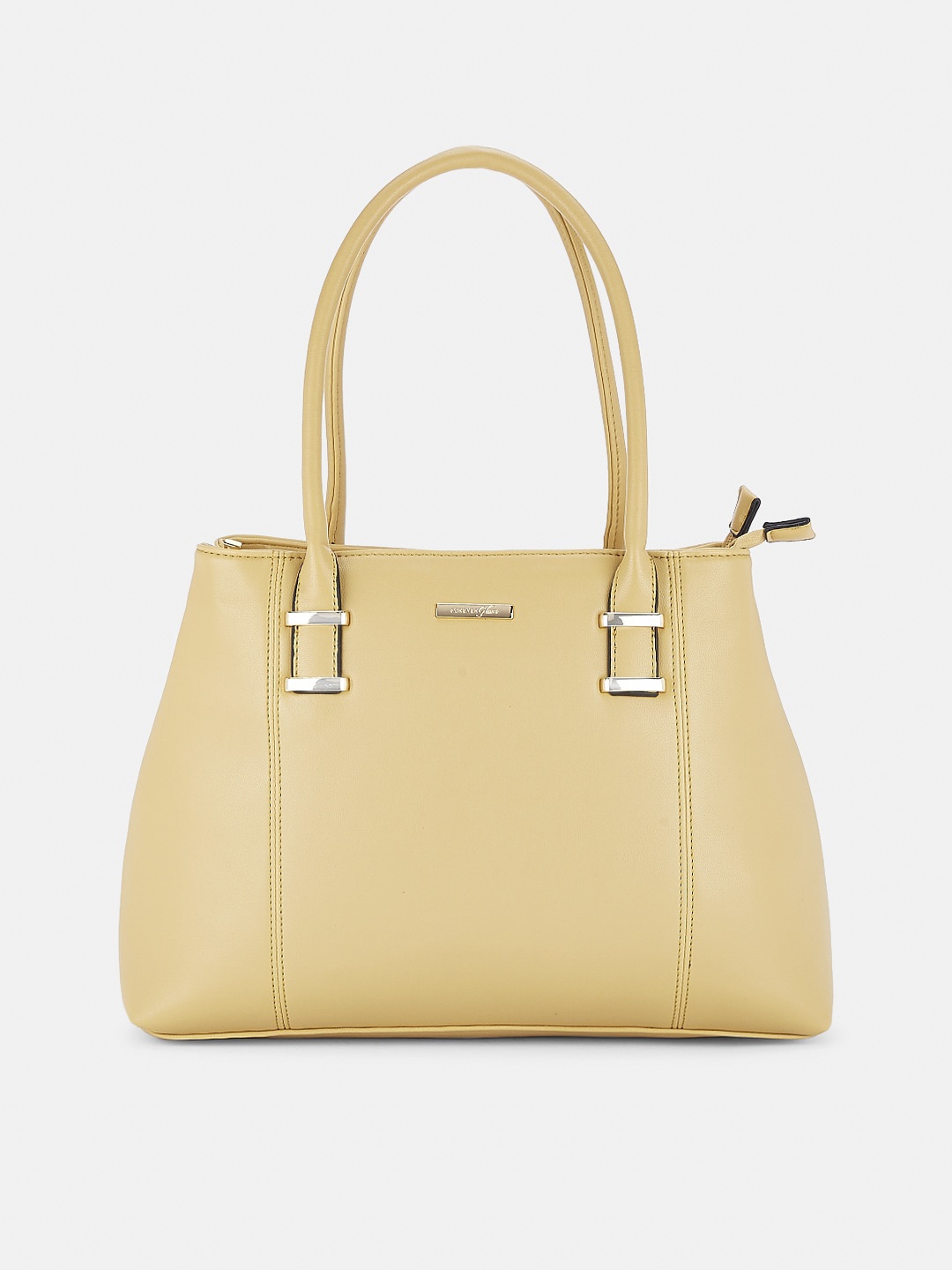 

Forever Glam by Pantaloons Yellow Structured Shoulder Bag