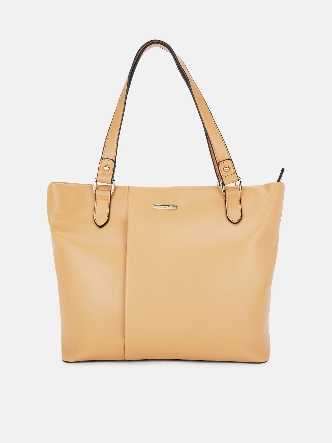 

Forever Glam by Pantaloons Tan Oversized Structured Shoulder Bag