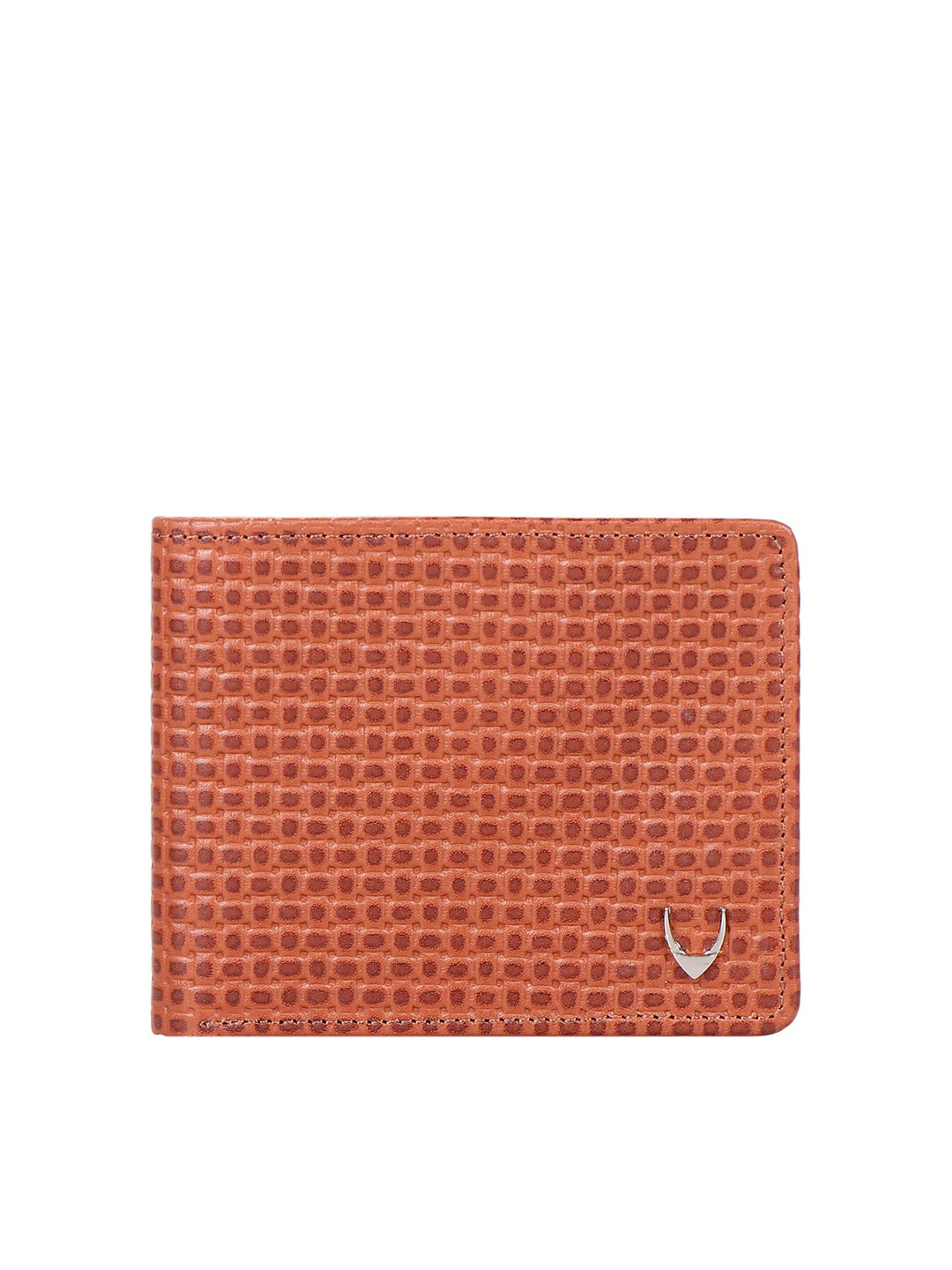 

Hidesign Men Tan Brown Textured Wallet