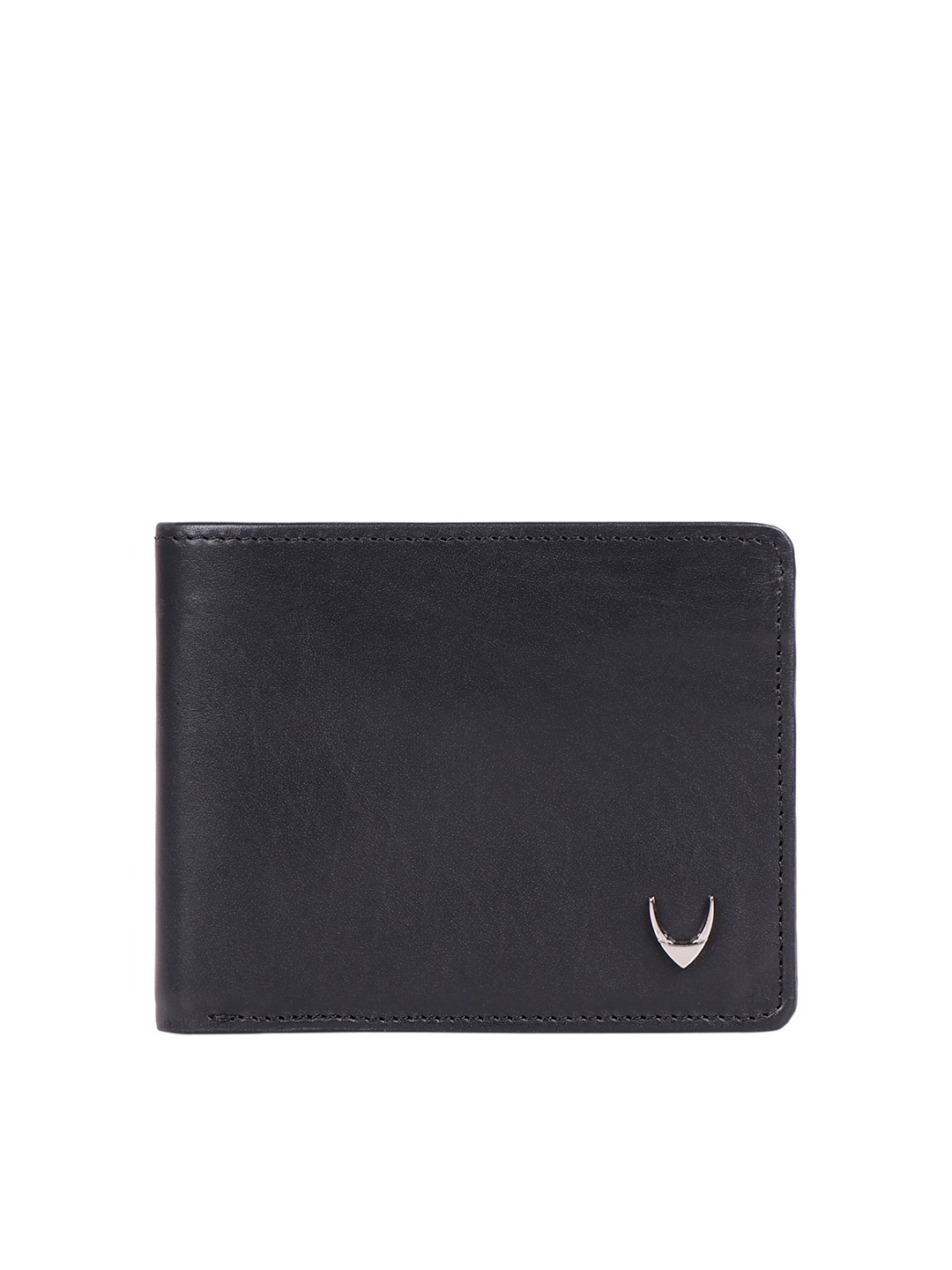 

Hidesign Men Black Textured Leather Two Fold Wallet